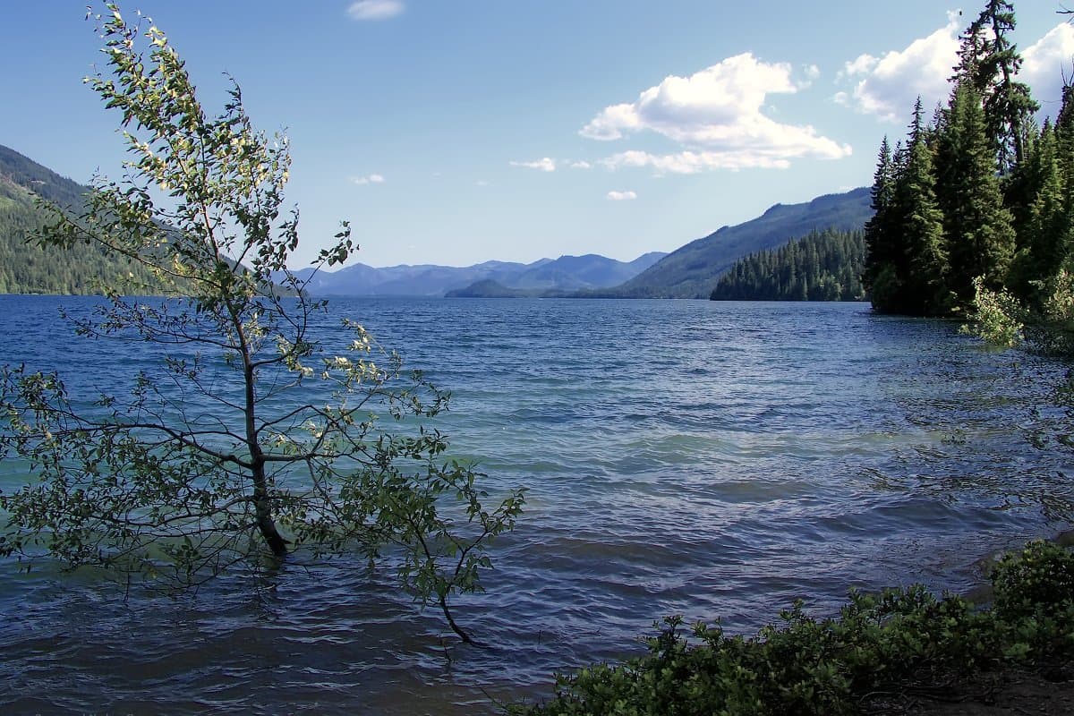 Kachess Lake in the Cascades near Easton, Washington