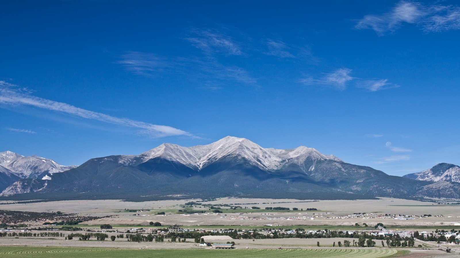 Mount Princeton from a Buena Vista overlook, Collegiate Peaks