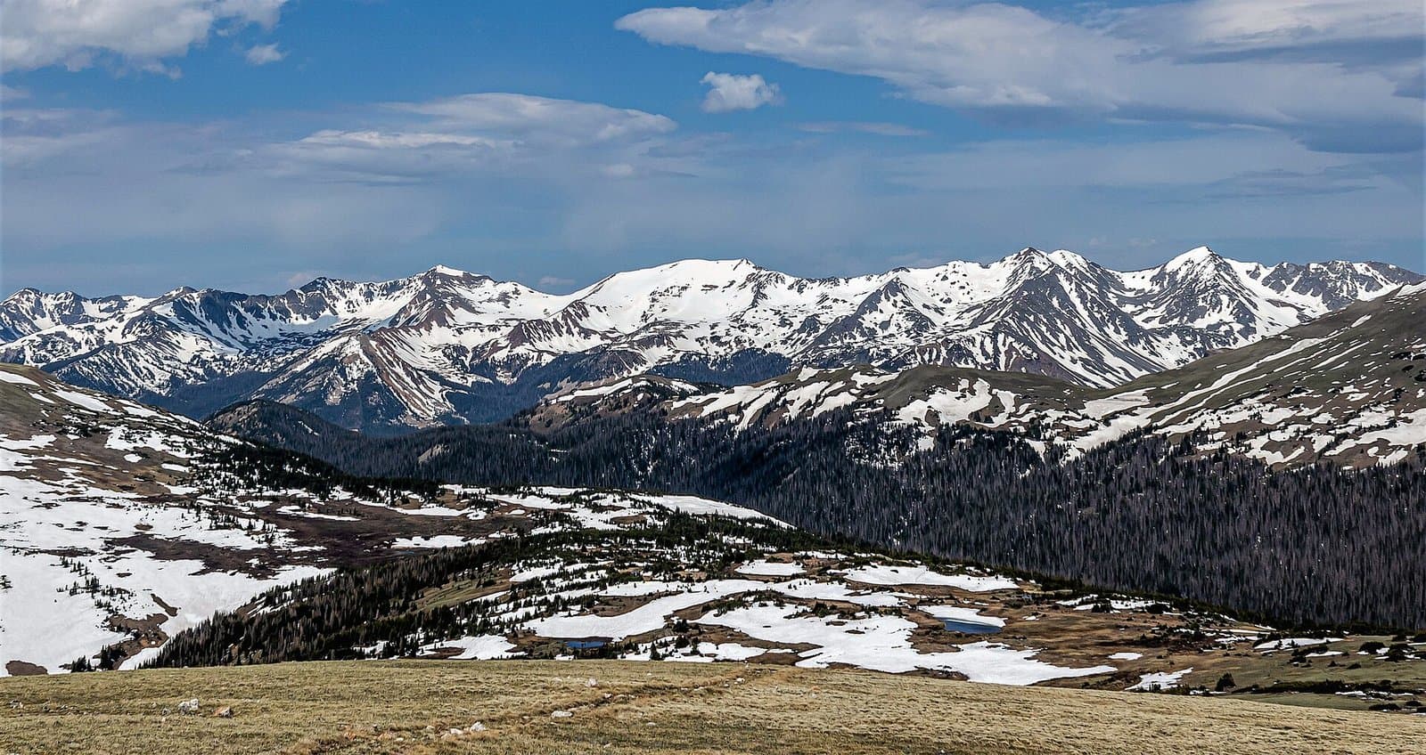 Never Summer Mountains from Rocky Mountain National Park
