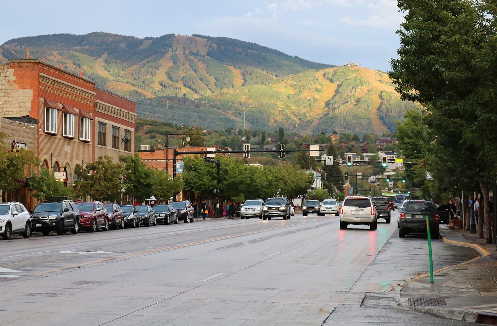 Mount Werner from Lincoln Avenue, Steamboat Springs